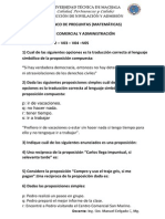 Banco de Preguntas - Matemáticas(Área de Educación Comercial) Estudiantes