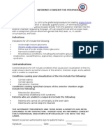 Informed Consent For Peripheral Iridotomy: Angle-Closure Glaucoma