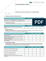 InterprofessionalTeamSimulationTraining PreAssessment PDF