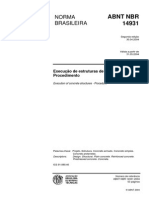 NBR 14931 - 2004 - Execucao de Estruturas de Concreto Procedimentos