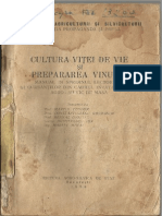 Cultura Viței de Vie Și Prepararea Vinului - 1958
