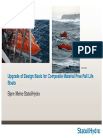 Upgraded Design Basis for Offshore Free Fall Life Boats