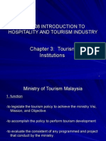 Chapter 3: Tourism Institutions