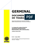 La Integracion Regional - Guillermo Rojas Britez - N 21 Junio 2014 - Portalguarani
