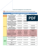 Calendario Fondos Concursables 2015