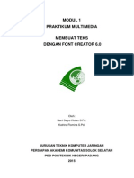 Modul 1 Praktek Multimedia - Teks PDF