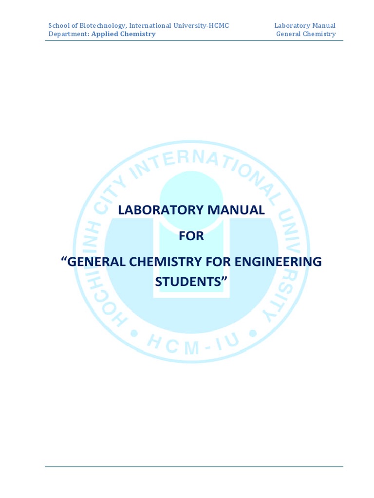 Chemistry lab manual | Acid Dissociation Constant | Ph. Beran general  chemistry lab manual experiment 33 ...