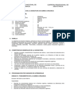 Silabo Quimica Organica- Obst. 2014-II