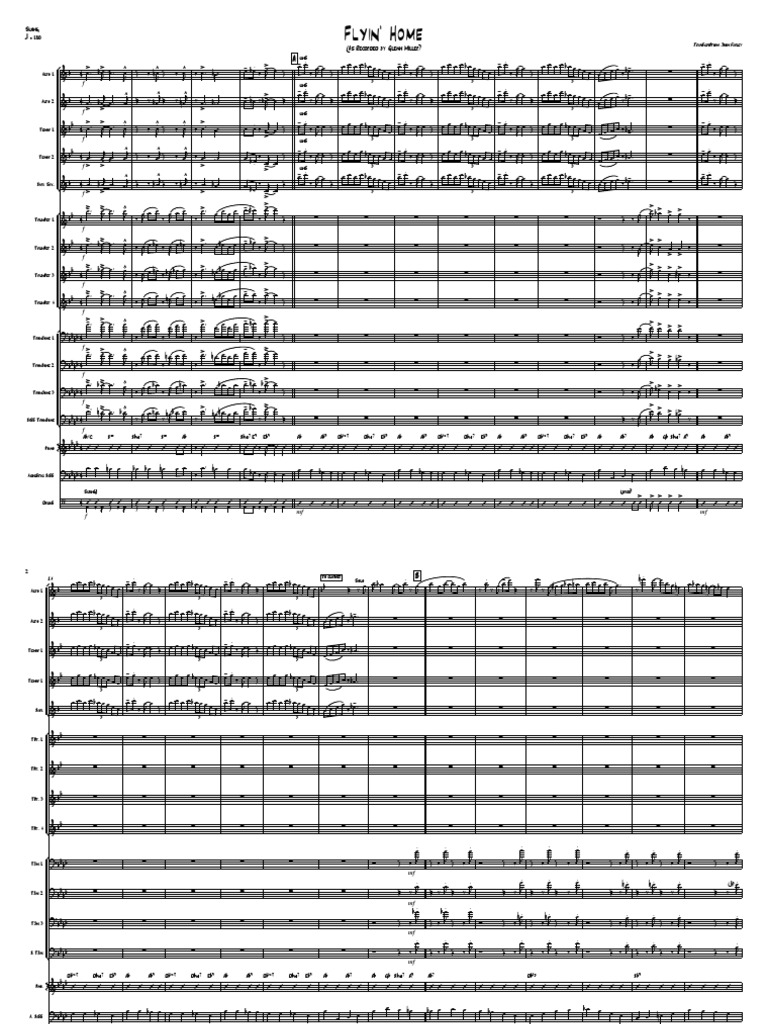 Flyin' Home (Transcr. John Farley, As Recorded by Glenn Miller) PDF