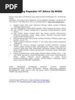 Download Cara Setting Repeater HT Alinco DJ 500 by solo_cyberworker221 SN269371790 doc pdf