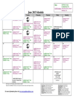 SCDNF June 2015 Schedule
