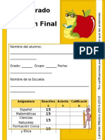 3er Grado - Examen Final (2014-2015)