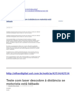 Excelente Artigo Laser Detecção