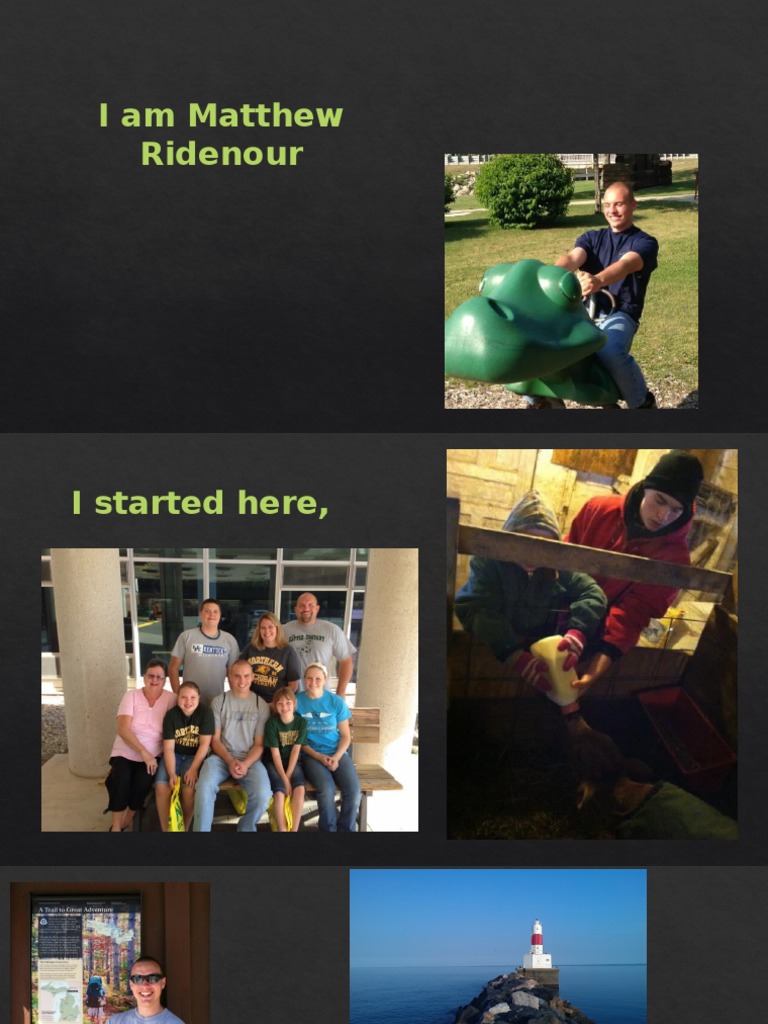 Matthew Ridenour's Journey and Aspirations | PDF