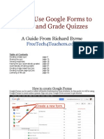 Google Forms Quiz Creation Guide | PDF | Spreadsheet | Software