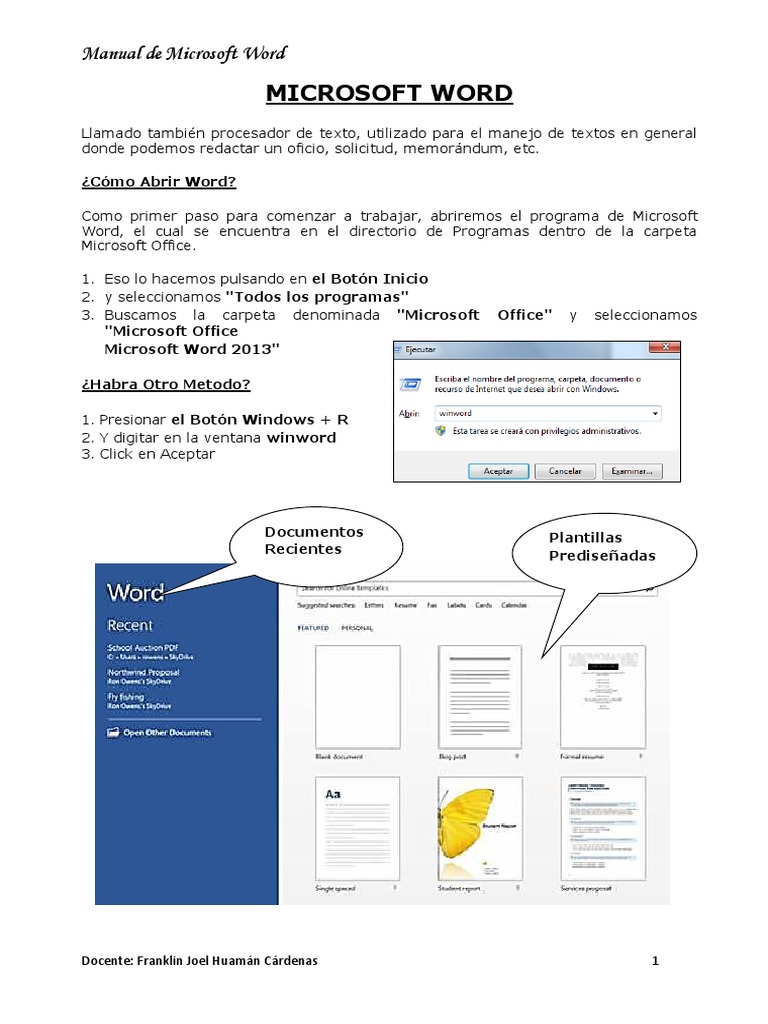 Manual de Microsoft Word | Ventana (informática) | Microsoft Word