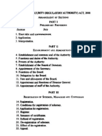 The Social Security Regulatory Authority Act 2008