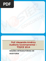 SLIDES Auditoria Governamental Grade do Master Concursos TCE CE 2015.ppt
