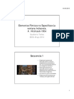 La Ventana Indiscreta-Elementos No Específicos y Secuencias