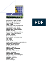 Vocabulario Tecnico de Electricidad en Ingles