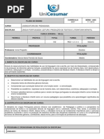 Plano de Ensino (2014 - 51) - Lingua Portuguesa- Leitura, Producao de Texto e Literatura Infantil