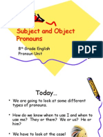 Subject and Object Pronouns