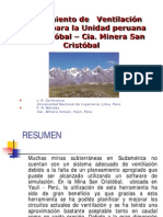 Planeamiento de Ventilacion SAN CRISTOBAL