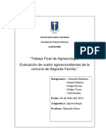 Evaluación de cuatro agroecosistemas de la comuna de Sagrada Familia