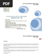 Http Www.estp.Edu.pt Moodle File.php File= 62 PLANO ANUAL de ACTIVIDADES-BE-2009 2010