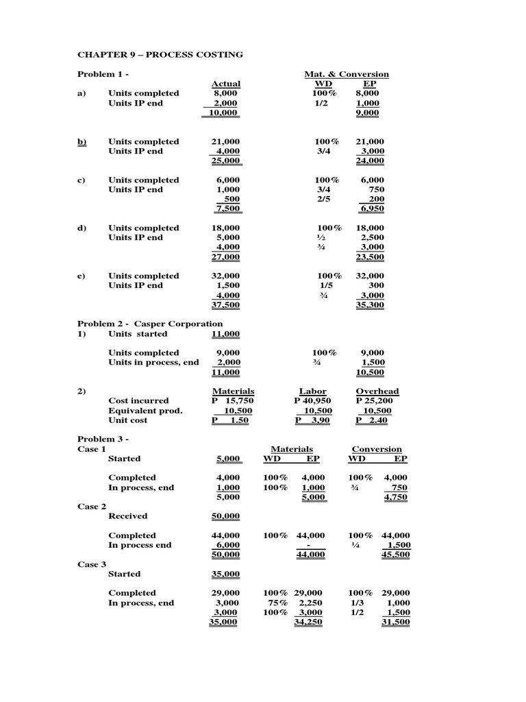 Cost Accounting Chapter 9 PDF