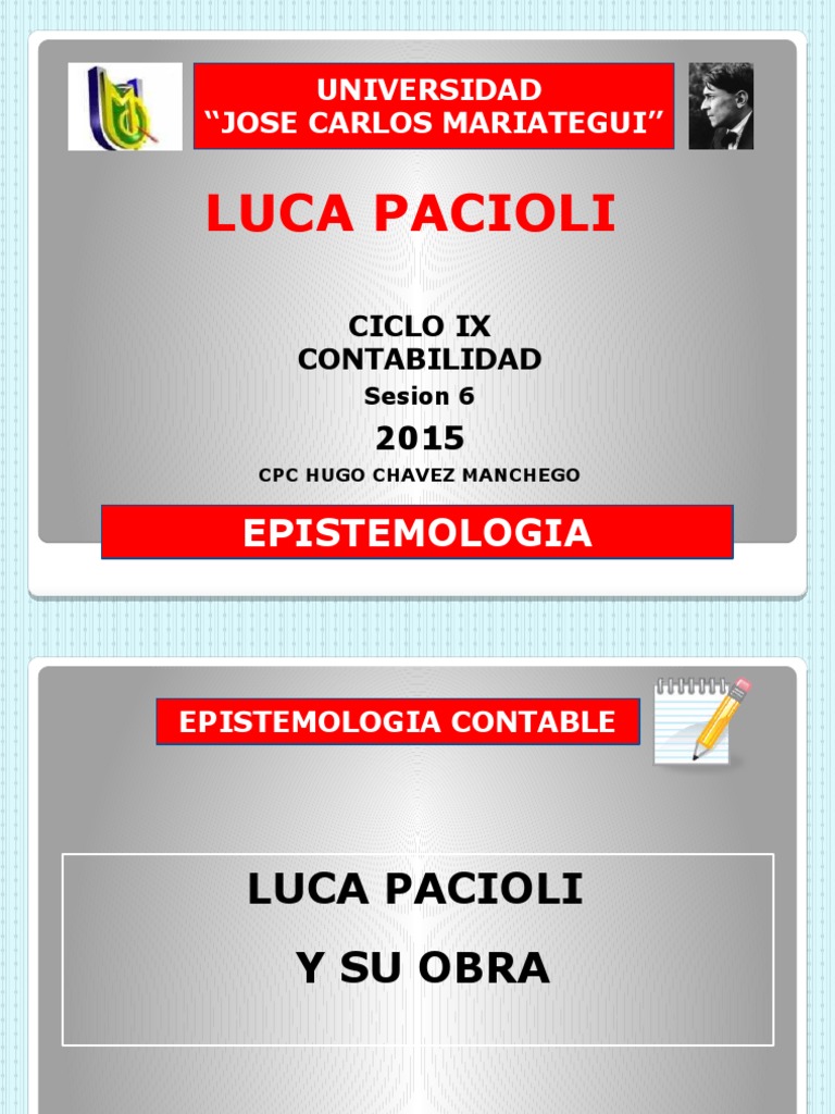Aportes de Luca Pacioli a la Contabilidad | PDF | Contabilidad