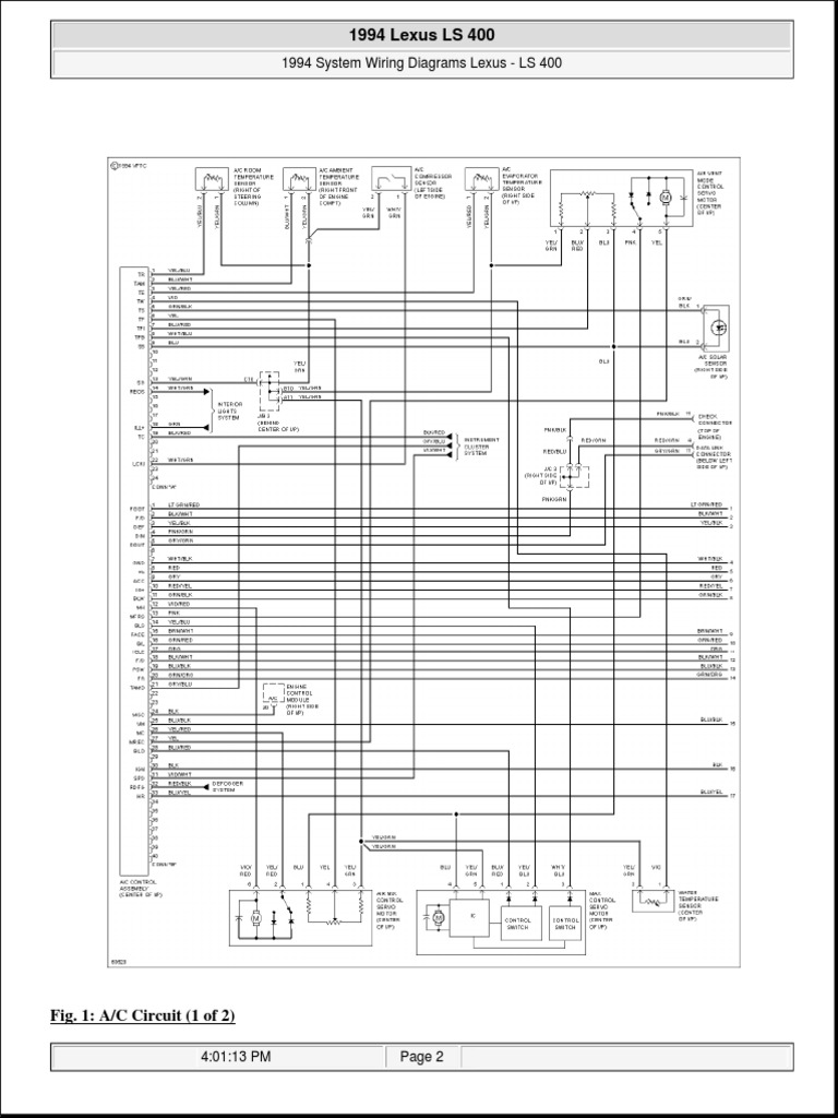 1990 Lexus Ls400 Wiring Diagram - Mardiniagusk