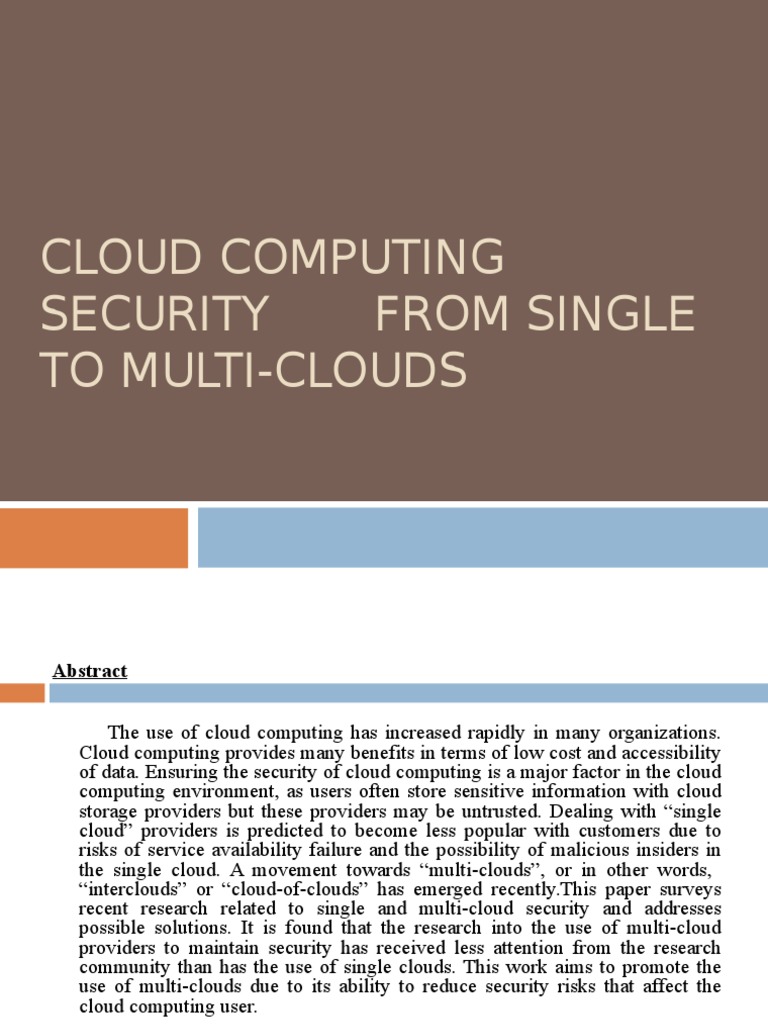 Multi-Cloud Security Strategies | PDF | Cloud Computing | Computer Security