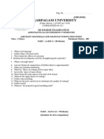 Karpagam University: Be Degree Examination