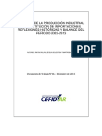 Kulfas - Dinámica de La Producción Industrial y La Sustitución de Importaciones