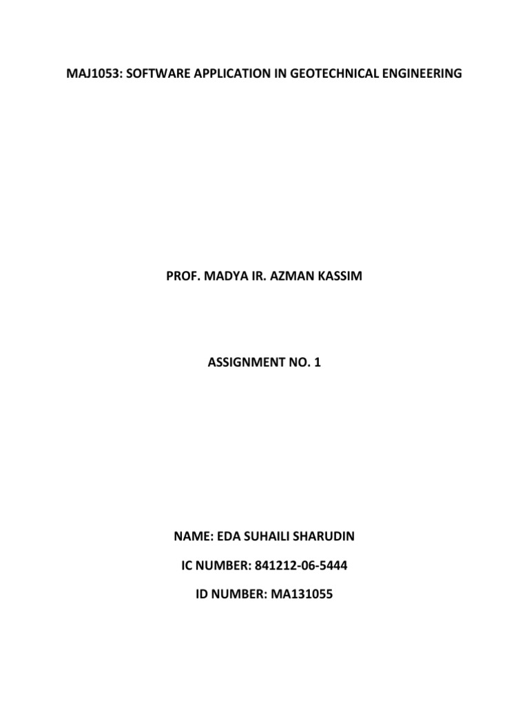 Analysis Of Soil Slope Stability Using Slope W Software Pdf