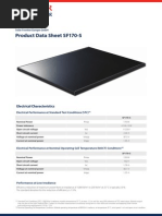 Data Sheet Solar Frontier SF170 PDF