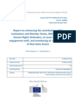 FRAME - Report on enhancing the contribution of EU institutions and Member States, NGOs, IFIs and Human Rights Defenders, to more effective engagement with, and monitoring of, the activities of Non-State Actors