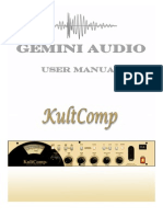 Gemini Audio KultComp User Manual