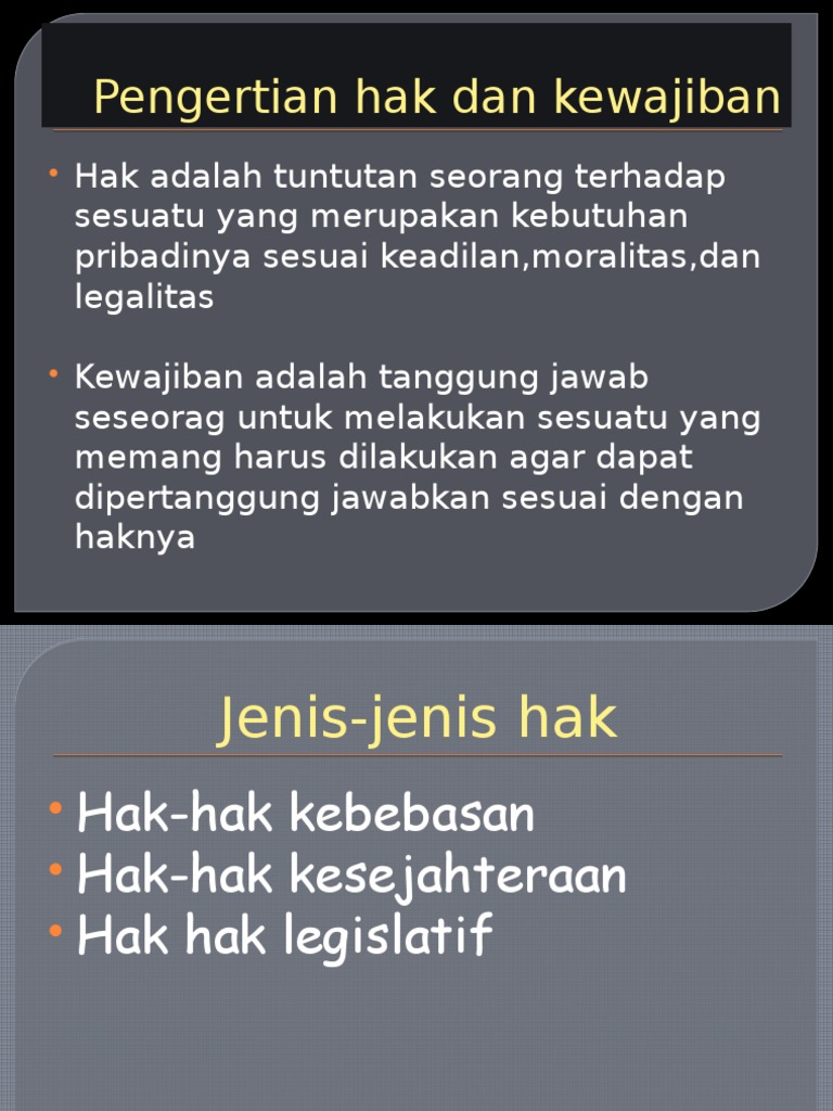 Pengertian Hak Dan Kewajiban Pdf