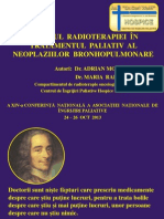 Dr. Adrian Moga Aportul Radioterapiei in Tratamentul Paliativ Al Neoplaziilor Bronhopulmonare