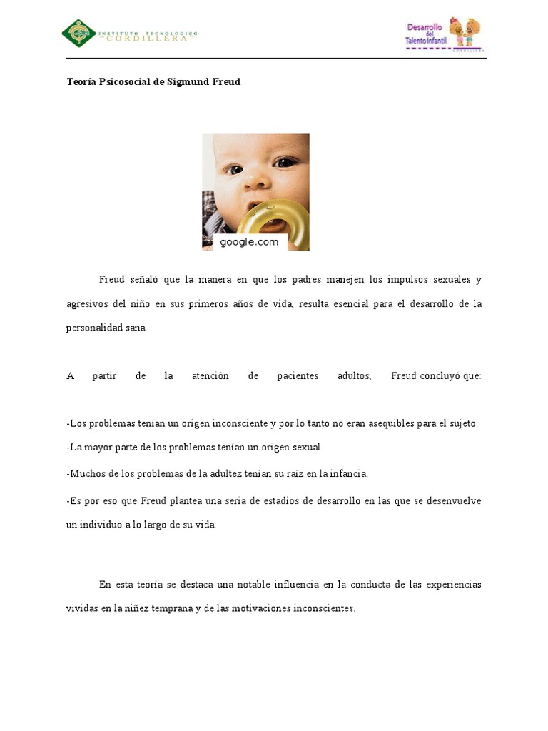 Teoría Psicosocial de Sigmund Freud Adultos Desarrollo