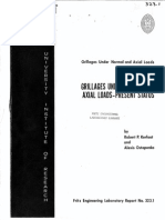 Grillages Under Normal and Axial Loads