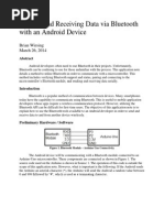 Sending and Receiving Data Via Bluetooth With Android Device