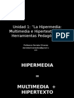 Hipermedia Hipertexto Multimedia