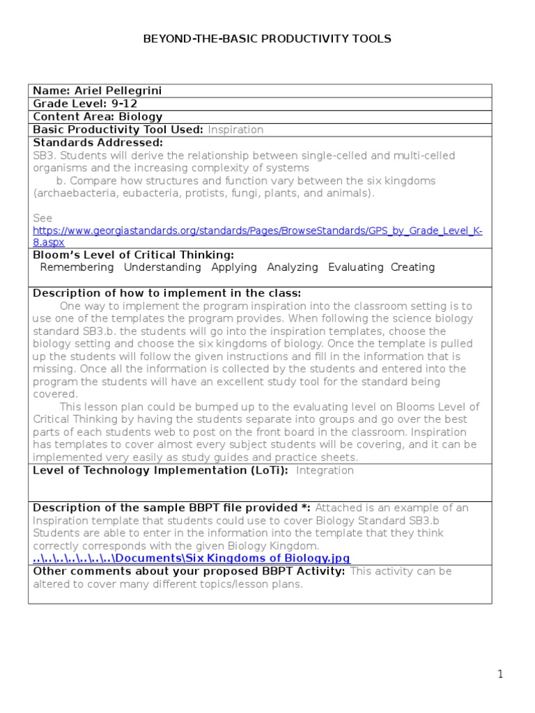 3 BBPT Template | PDF