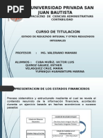 Estado de Resultados Integrales