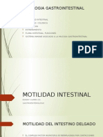 Fisiologia - Motilidad, Flora y GALT Gastrointestinal