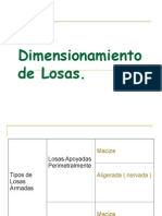 Predimencionamiento de Losas