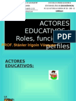 Actores - Roles - Funciones - Clase 8